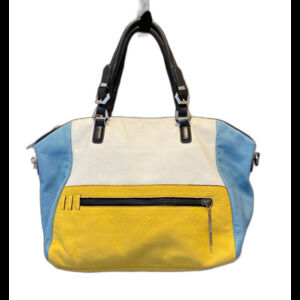 Or YANY Bag Pebbled Genuine Leather Shoulder Crossbody Color Block Purse